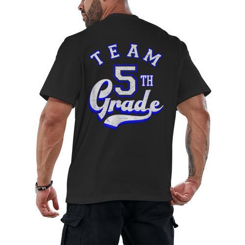 Team 5th Grade Fifth For Teacher Or Students Men's Back Print T-Shirt - teacherstshirts.com UK