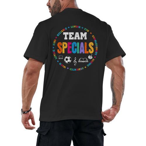 TEAM Specials Teacher TRIBE Squad Back To Primary School Men's Back Print T-Shirt - teacherstshirts.com