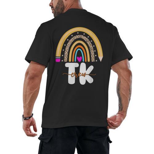 Team TK Transitional Kindergaten TK Crew Squad Teacher Kids Men's Back Print T-Shirt - teacherstshirts.com CA