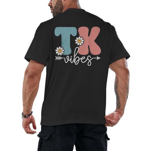 TK Vibes Back To School Teachers Students TK Team Men's Back Print T-Shirt - teacherstshirts.com CA