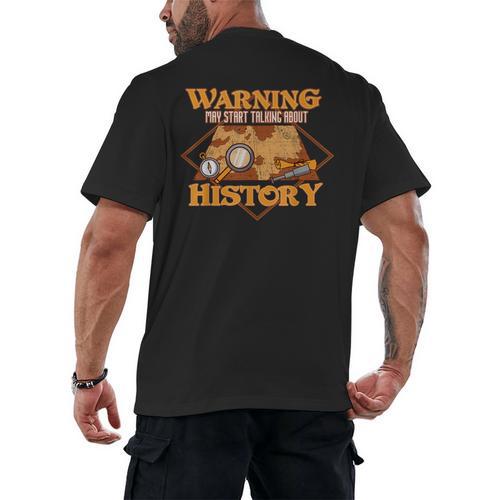 Historian History Teacher Student Men Women Kids Men's Back Print T-Shirt - teacherstshirts.com