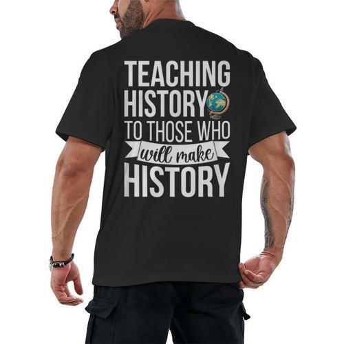 History Teacher Appreciation History Teaching Men's Back Print T-Shirt - teacherstshirts.com DE