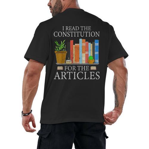 History Teacher I Read The Constitution For The Articles For Men Women Men's Back Print T-Shirt - teacherstshirts.com