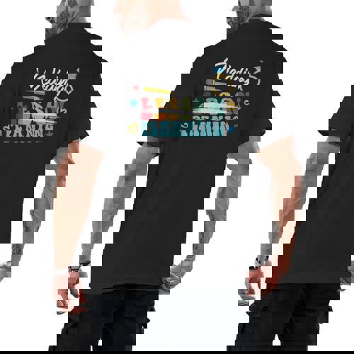 Wedding Planning Not Lesson Engaged Teacher Engagement Men&#x27;s Back Print T-Shirt - teacherstshirts.com