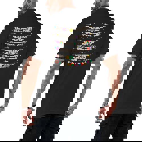 In A World Where You Can Be Anything Be Kind Girls Teachers Men&#x27;s Back Print T-Shirt - teacherstshirts.com