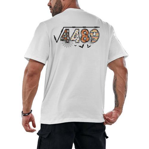 6 7 Square Root Of 4489 Slang Math Teacher Halloween Men's Back Print T-Shirt - teacherstshirts.com