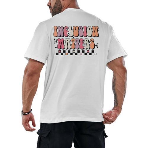 Boho Inclusion Matters Special Education SPED Teacher Women Men's Back Print T-Shirt - teacherstshirts.com DE