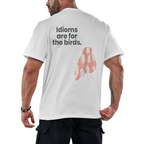 English Teachers Idiom Joke Grammar Police Literature Lovers Men Women Girls Kids Men's Back Print T-Shirt - teacherstshirts.com
