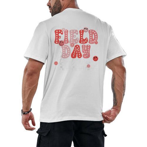 Field Day Red Team Outdoor Field Day Games For Kids Teacher Men's Back Print T-Shirt - teacherstshirts.com