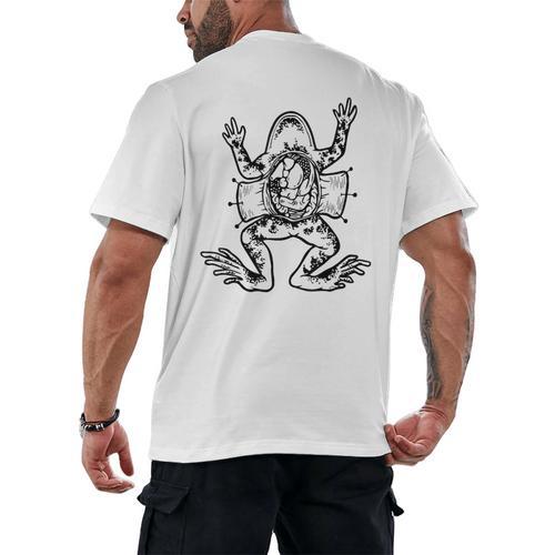 Frog Dissection Biology Anatomy Lab Science Teacher Men's Back Print T-Shirt - teacherstshirts.com UK