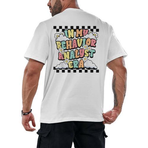 Groovy ABA RBT Therapist In My Behavior Analyst Era Teacher Men's Back Print T-Shirt - teacherstshirts.com UK