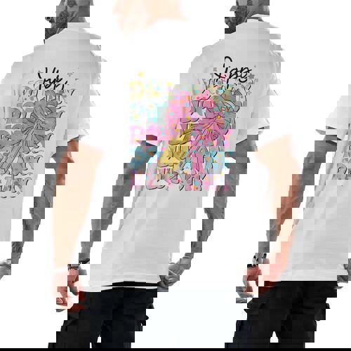 Happy Dot Day 2025 Coquette Bow Teachers Kids Boys Girls Men&#x27;s Back Print T-Shirt - teacherstshirts.com