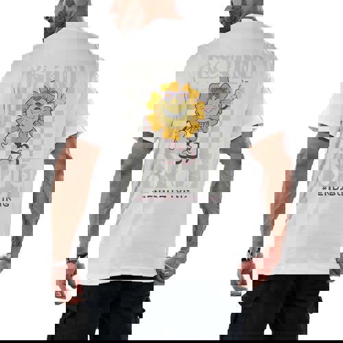 Be Kind Unity Day Orange Anti Bullying For Kids Teachers Men&#x27;s Back Print T-Shirt - teacherstshirts.com