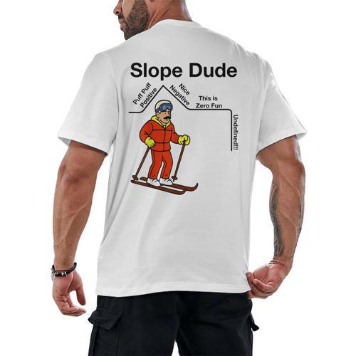 Nerdy Slope Dude Geometry Algebra Math Teacher Men's Back Print T-Shirt - teacherstshirts.com DE