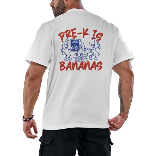 Pre-K Is Bananas Teacher Back To School Chaos Coordinator Men's Back Print T-Shirt - teacherstshirts.com DE