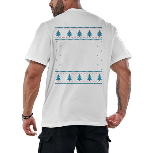 Santas Favorite Choir Teacher Christmas Men's Back Print T-Shirt - teacherstshirts.com CA