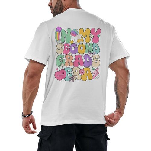 In My Second Grade Era Teachers Women Back To School Girls Men's Back Print T-Shirt - teacherstshirts.com AU