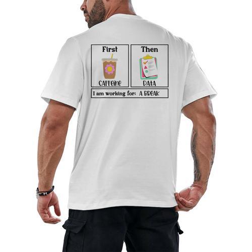 Special Education Teacher First Then Visual I Am Working For Men Women Girls Kids Men's Back Print T-Shirt - teacherstshirts.com UK