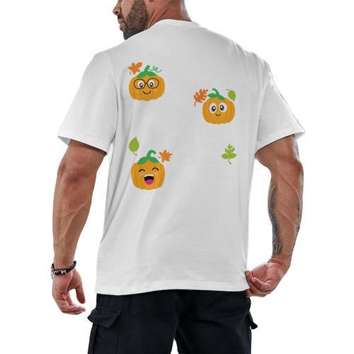 I Teach The Cutest Pumpkins In The Patch Teacher Men's Back Print T-Shirt - teacherstshirts.com