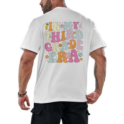 In My Third Grade Era 3rd Grade Era Teacher Back To School Men's Back Print T-Shirt - teacherstshirts.com AU