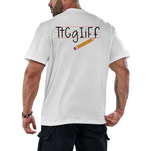 Tt Gg Ii Ff Tgif Teachers Students Tee Men's Back Print T-Shirt - teacherstshirts.com