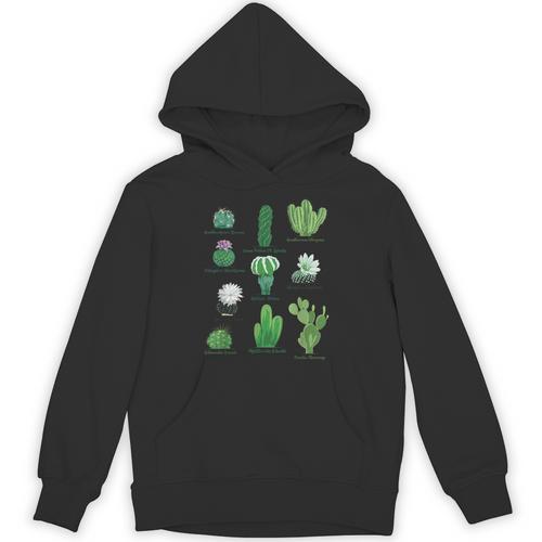 10 Types Of Cactus Succulent Teacher Chart Cactus Lover Tee Unisex Hoodie - teacherstshirts.com