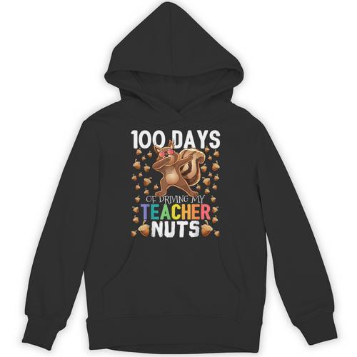 100 Days Of Driving My Teacher Nuts Dabbing Squirrel School Unisex Hoodie - teacherstshirts.com