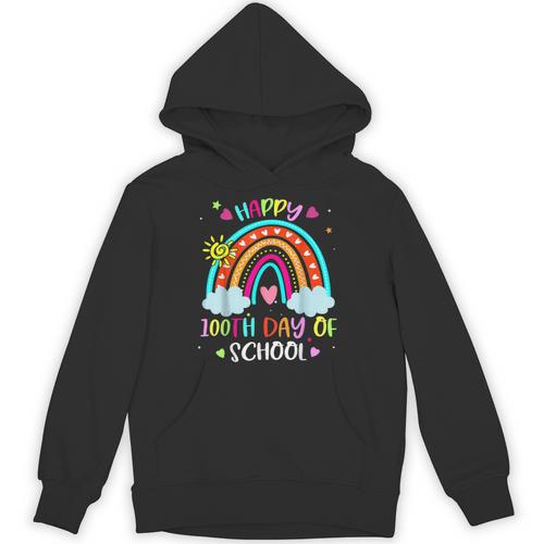 100th Day Of School Rainbow Happy 100 Days Smarter Teacher Unisex Hoodie - teacherstshirts.com AU