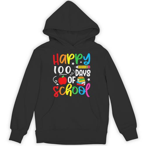 100th Day Of School Teachers Kids Girls Child Happy 100 Days Unisex Hoodie - teacherstshirts.com CA