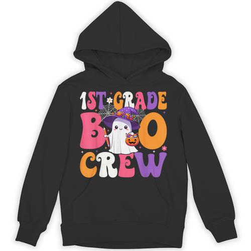 1st Grade Boo Crew Halloween First Grade Halloween Teacher Unisex Hoodie - teacherstshirts.com DE