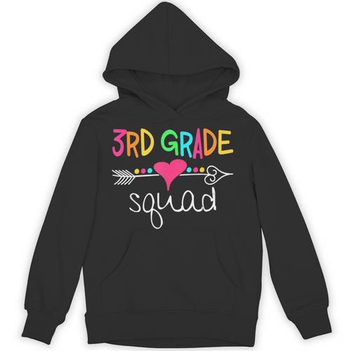 3rd Grade Squad Third Teacher Student Team Back To School Unisex Hoodie - teacherstshirts.com