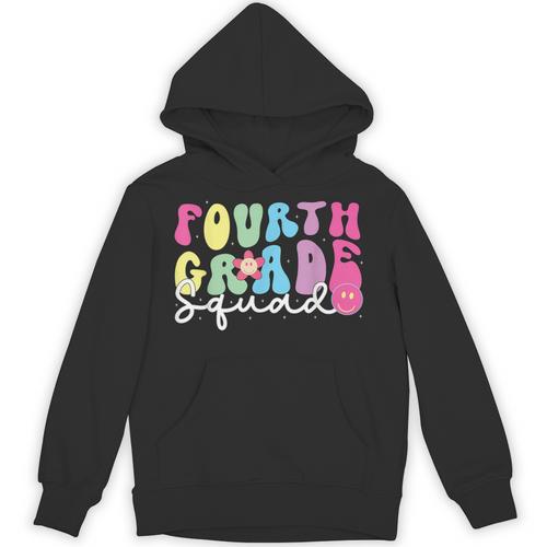 4th Grade Squad Fourth Teacher Student Team Back To School Unisex Hoodie - teacherstshirts.com AU