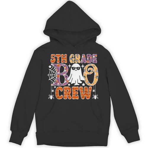 5th Grade Boo Crew Halloween Teachers Students Unisex Hoodie - teacherstshirts.com UK
