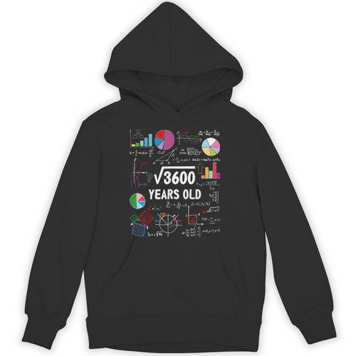 60 Year Old Math Teacher Square Root Of 3600 60th Birthday Unisex Hoodie - teacherstshirts.com
