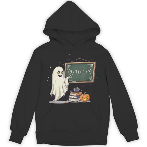 67 Teacher Halloween Ghost Six Seven Meme Math Joke Unisex Hoodie - teacherstshirts.com