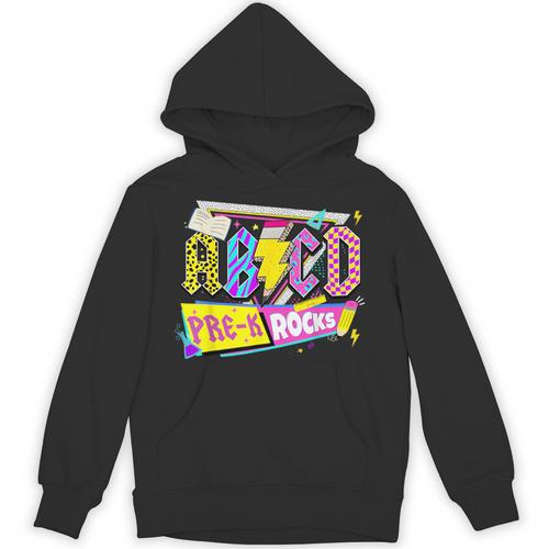 ABCD Pre-K Rocks Back To School PreK Kindergarten Teacher Unisex Hoodie - teacherstshirts.com UK