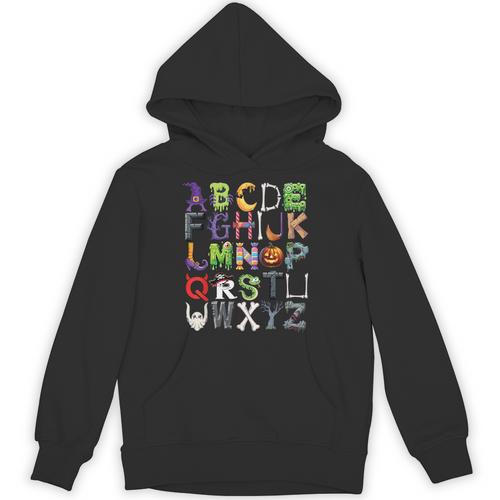 ABCs Alphabet Halloween Learning Kindergarten Teachers Unisex Hoodie - teacherstshirts.com DE