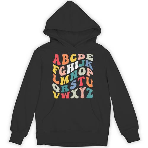 Alphabet Hi Back To School ABC Pre K Kindergarten Teacher Unisex Hoodie - teacherstshirts.com