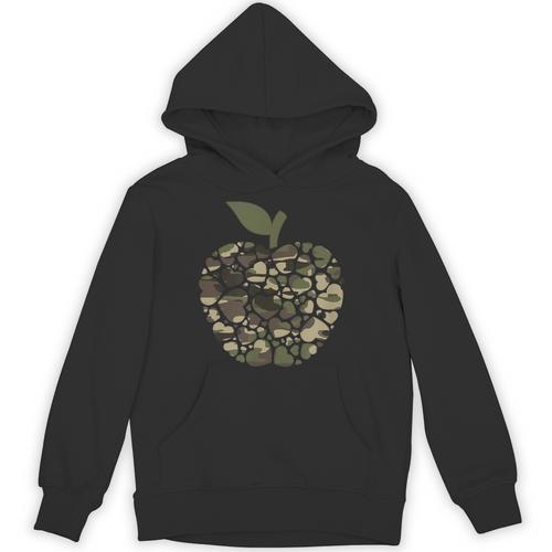 Apple Hearts Teacher Camouflage Clothing School Camo Apple For Men Women Girls Kids Unisex Hoodie - teacherstshirts.com CA