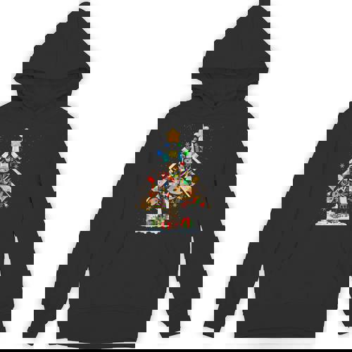 Art Christmas Tree Merry Christmas Artist Art Teacher Unisex Hoodie - teacherstshirts.com