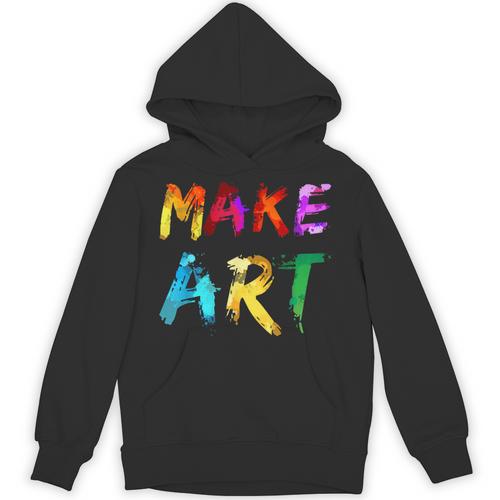 Make Art Painter Artist Teacher Artsy Men Women Kids Unisex Hoodie - teacherstshirts.com CA
