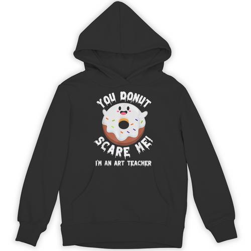 Art Teacher Halloween Donut Lover Costume Kawaii Monster Unisex Hoodie - teacherstshirts.com