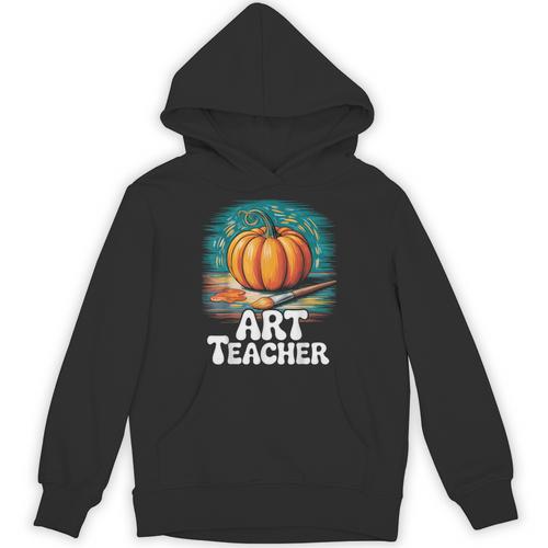 Art Teacher Pumpkin Painting Halloween Costume Unisex Hoodie - teacherstshirts.com DE