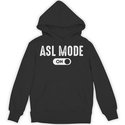 ASL Mode Sign Language Deaf ASL Teacher Unisex Hoodie - teacherstshirts.com UK