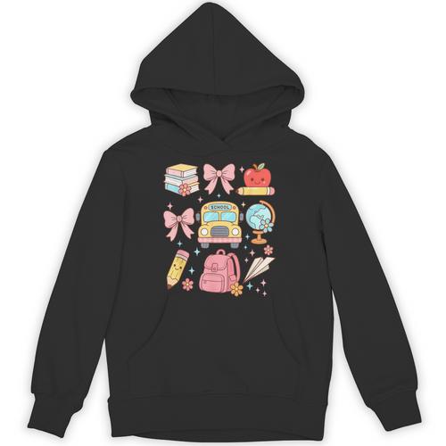 Back To School Coquette Teacher Women Girl Kindergarten PreK Unisex Hoodie - teacherstshirts.com UK