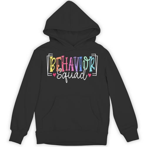 Behavior Squad Therapy Therapists Teachers Behavior Team Unisex Hoodie - teacherstshirts.com CA
