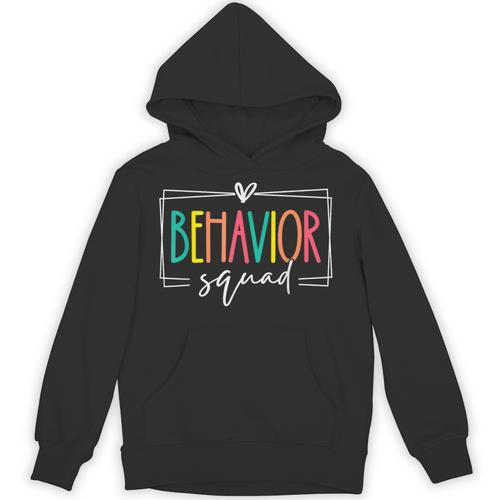 Behavior Squad School Counselor SPED Teacher Kids Women Men Unisex Hoodie - teacherstshirts.com UK