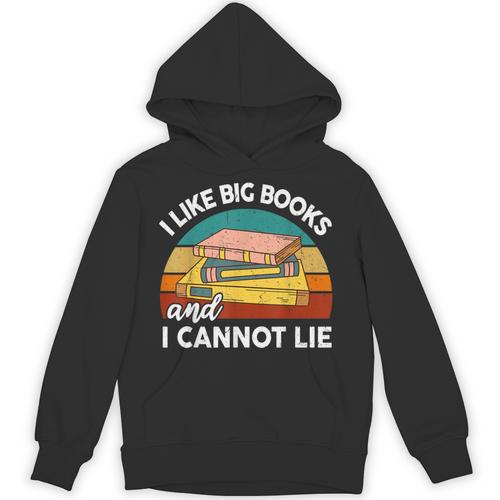 I Like Big Book Cant Lie Nerd School Librarian Teacher For Men Women Kids Unisex Hoodie - teacherstshirts.com AU