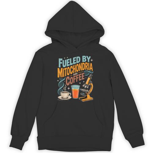 Biology Teacher Science Fueled By Mitochondria Coffee Unisex Hoodie - teacherstshirts.com UK
