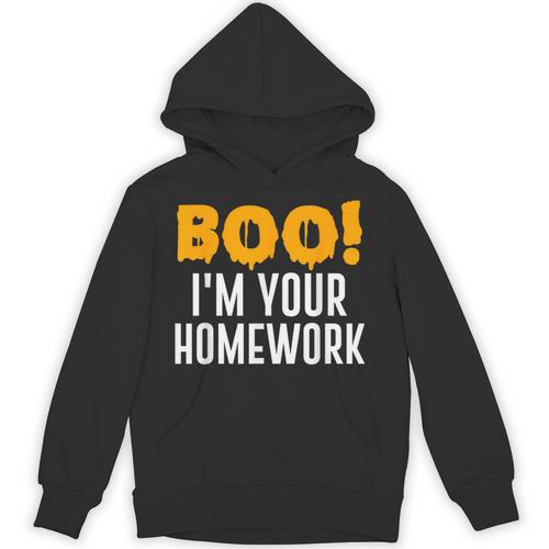 Boo I'm Your Homework Halloween Teacher Costume Unisex Hoodie - teacherstshirts.com